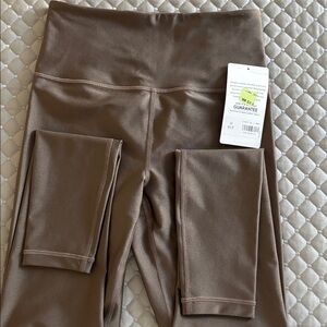 Athleta Brown Elation Sheen Full Length Leggings-XS-NWT